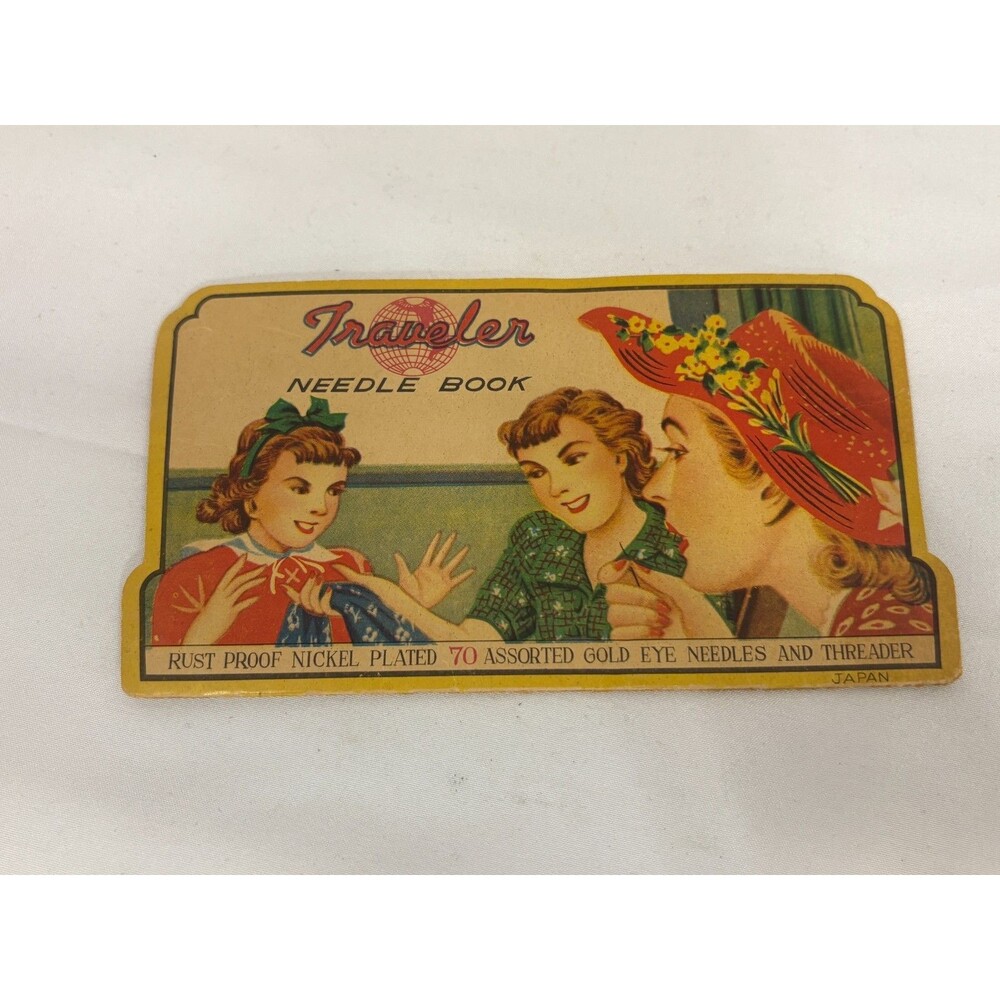 Vintage TRAVELER Needle Book - Original Needles Included